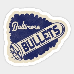 Defunct Baltimore Bullets Basketball Team Sticker
